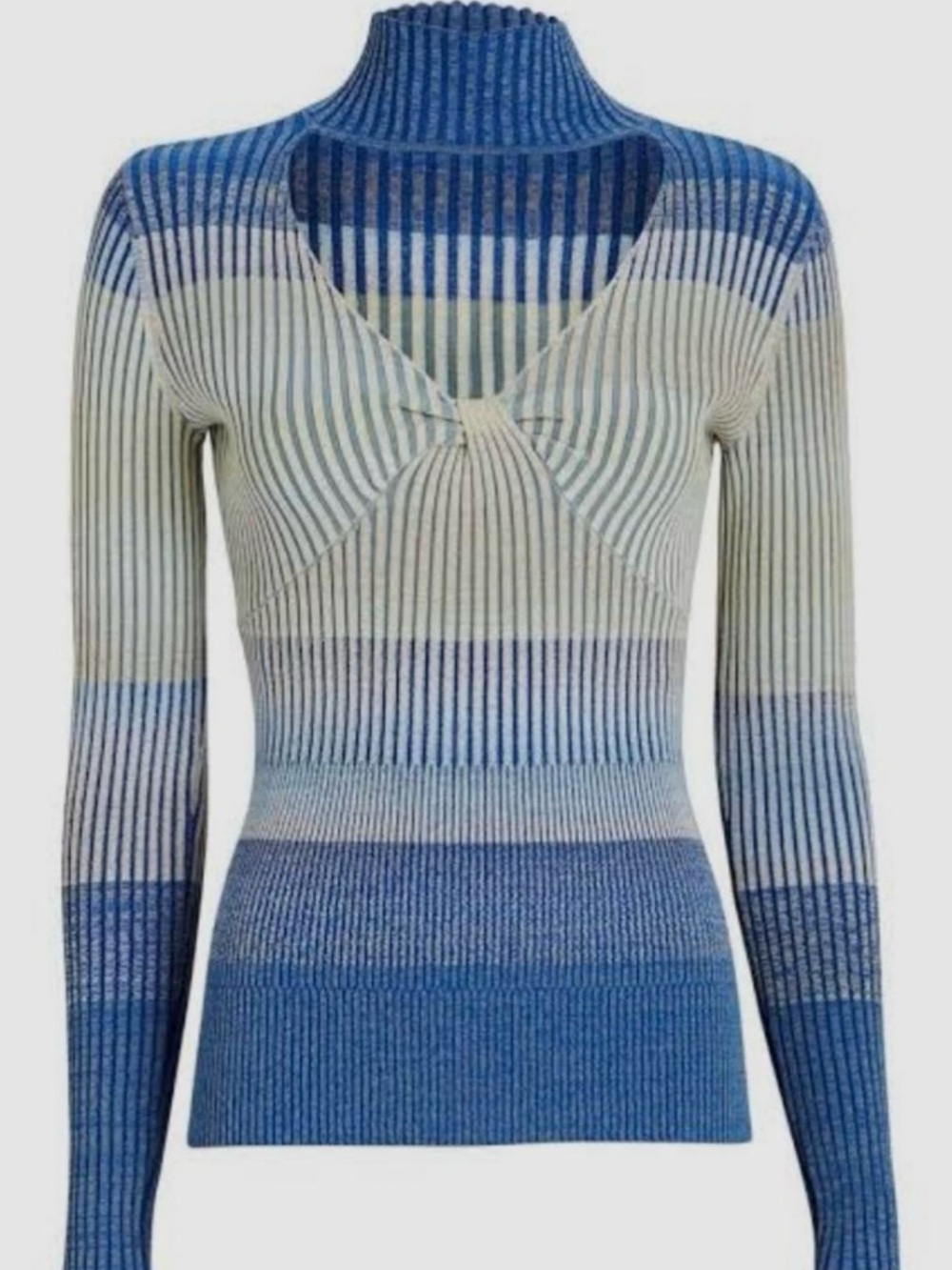 NWT Jonathan Simkhai Striped Turtleneck Sweater, size M